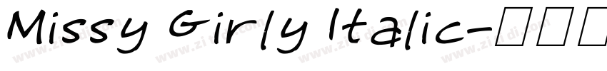 Missy Girly Italic字体转换